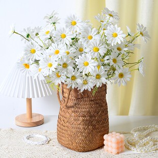 饰家居摆设 小雏菊仿真花5头荷兰菊仿真波斯菊摄影道具家居婚庆装