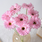 单支仿真非洲菊太阳菊扶郎花客厅酒店婚庆装 饰摆件塑料花假花花艺