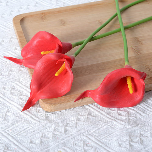 PU手感马蹄莲仿真花假花家居装饰