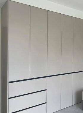 免拉手衣式柜家用纳收纳柜挂衣收区家用卧式室简约一体嵌YNI入衣