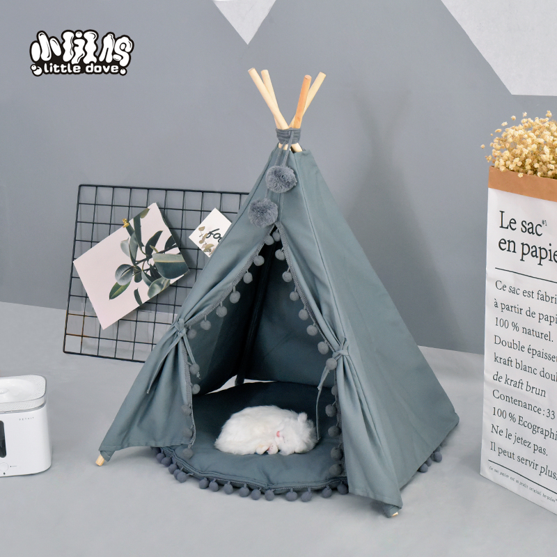 新品狗窝猫窝ins宠物帐篷可拆洗中小型犬韩版秋冬宠物屋四季通用