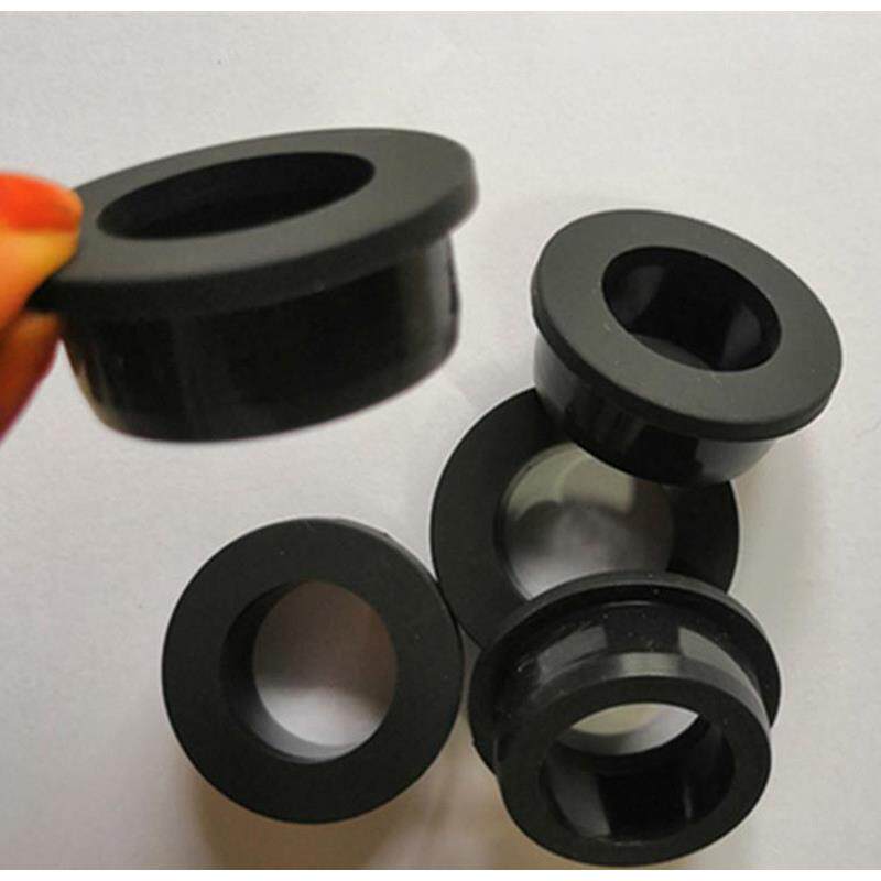 包邮黑色T型O圆孔 密封圈耐高温 阻燃绝缘防水软 胶垫通孔过线圈