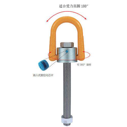 YOKE 原厂直销 8-231L加长型安全起重旋转吊环承重高强度旋转环