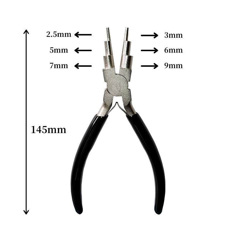 高档新款防锈段钳6合一圆嘴珠宝三段饰 品DIY六钳造子手工绕线型
