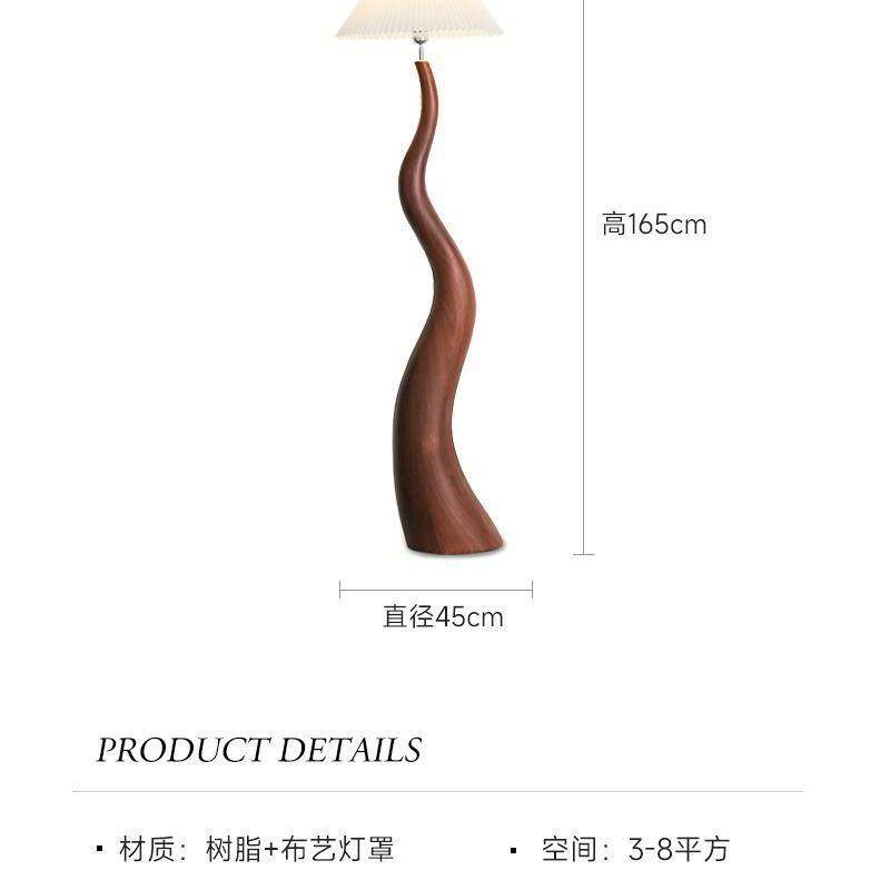 eQp设师现代简约百奶油风客厅褶940落灯轻法式卧室书房沙发地旁计