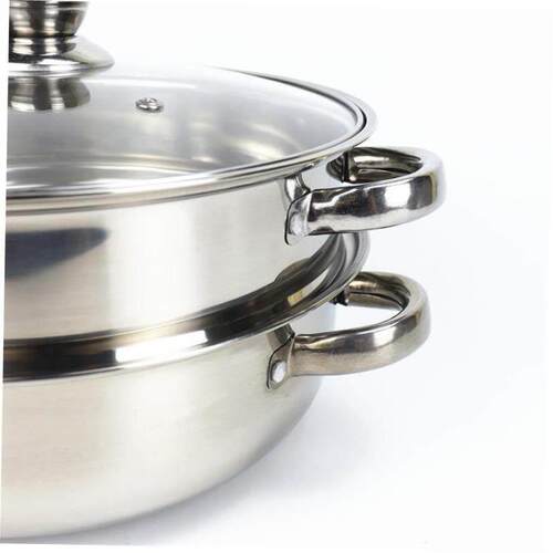 Double thickened stainless steel steamer home steamer pot
