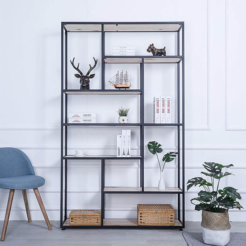 办公室书架北欧工业风铁艺落地式多层隔断置物架卧室书房书柜组合,住宅家具,儿童书柜,淘宝优惠券,粉丝福利购,淘宝优惠卷