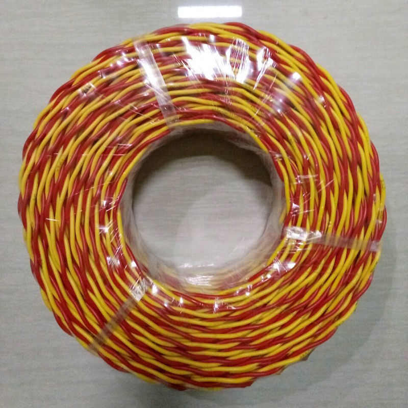 批发标准无氧铜双色胶质线 平方阻燃花线胶质线 家用灯头线