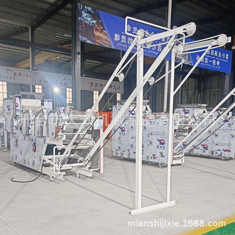 小型五组自动爬杆压面机干面鲜面果蔬鸡蛋挂面机全自动面条机