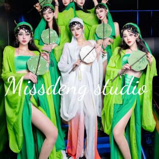 MISSDENG酒吧gogo演出服女新款青蛇白蛇古风国潮仙气端午中秋端午