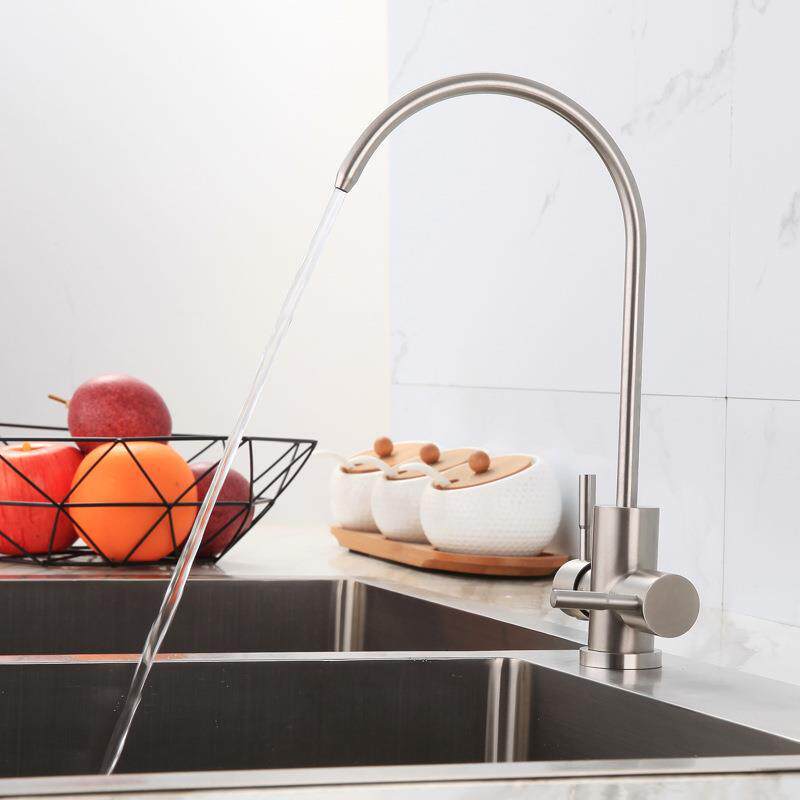 直销新款双出水304不锈钢净水龙头 2分进水2分出水厨房直饮净水器