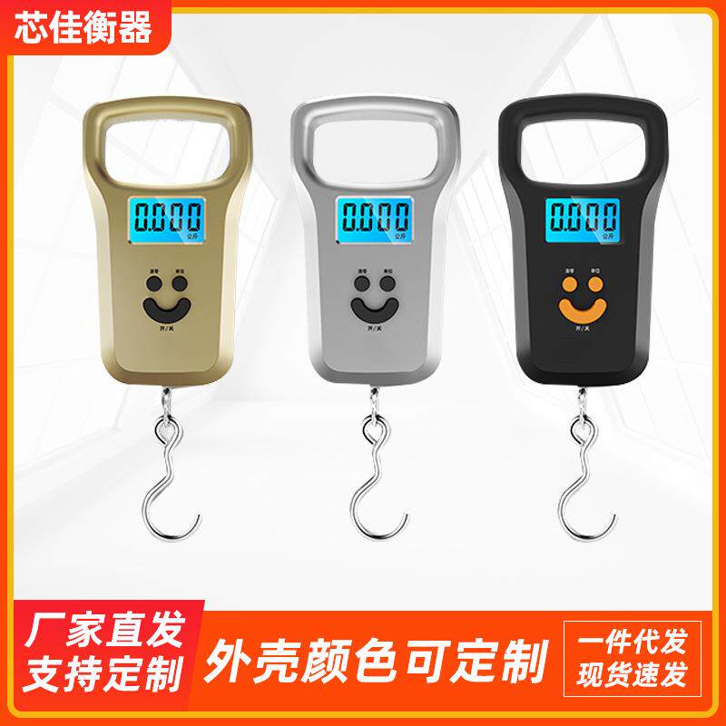 手拎电子秤高精度便携式小型手提弹簧秤50kg称鱼器行李称市场称菜