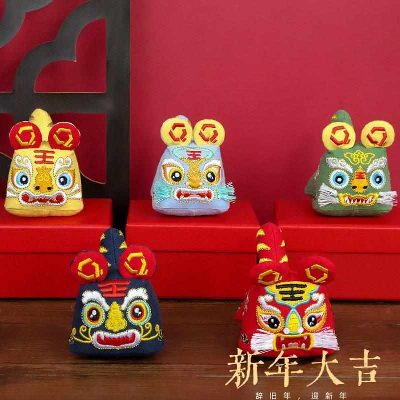 虎年端午节香囊香包传统纯手工布艺刺绣生肖布老虎香袋中式小礼品