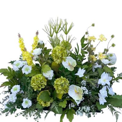 假花婚庆地排花森系婚礼仿真花绿色千代兰花排迎宾布置T台路引花