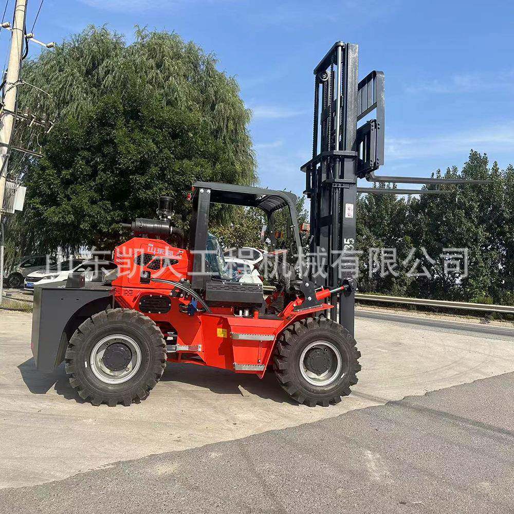 叉车2吨工地手动液压搬运车5吨后转向装卸搬运车吨四驱越野叉车