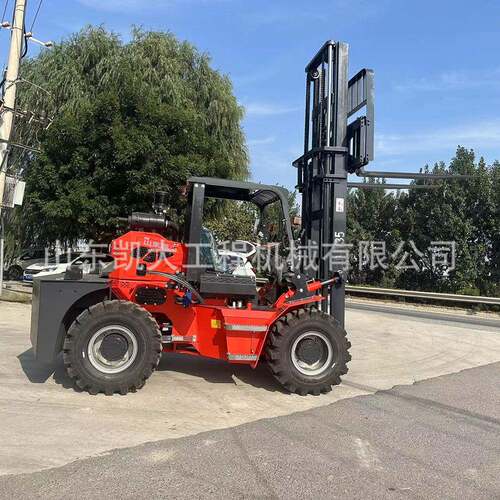 叉车2吨工地手动液压搬运车5吨后转向装卸搬运车3吨四驱越野叉车