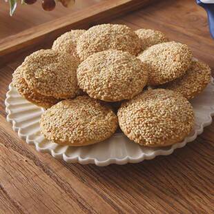 涿州胖王永烧饼油酥烧饼非油炸芝麻薄饼袋装河北特产缸炉烧饼酥饼