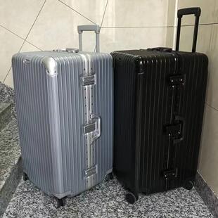 正品加厚10寸旅行箱大量铝框90拉箱大号行李箱结容实耐杆用静音箱