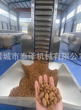 杏仁核桃炒货机瓜子电磁滚筒炒货机 商用腰果榛子电磁炒货流水线