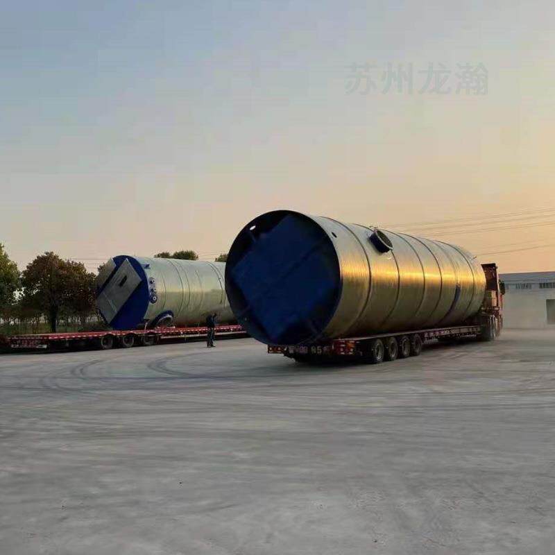 一体化玻璃钢预制泵站农村工厂雨污分离一体化雨水提升泵站