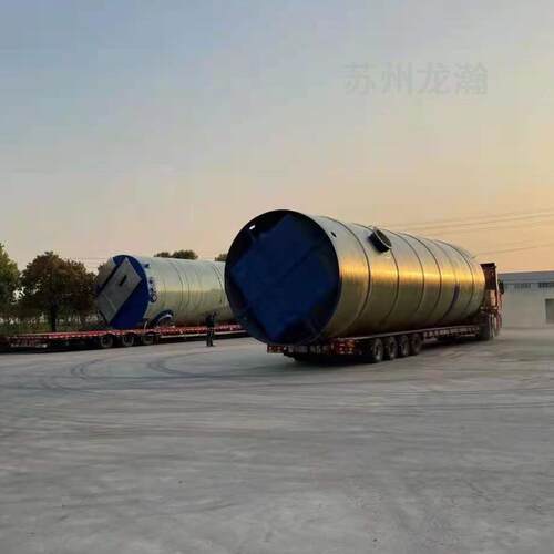一体化玻璃钢预制泵站农村工厂雨污分离一体化雨水提升泵站