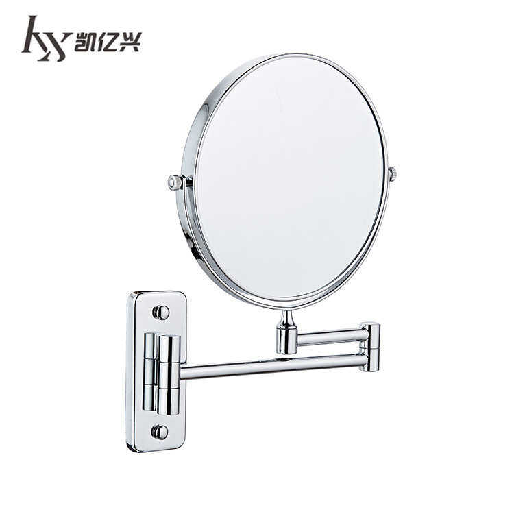 镜子伸缩卫生间可自美容粘浴室酒店壁挂免双面化妆镜贴墙折叠打孔