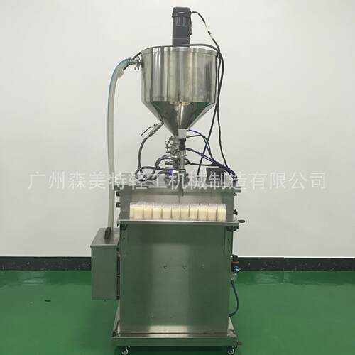 食品果酱恒温加热搅拌灌装机加热搅拌针管灌装机蜡香膏灌装机