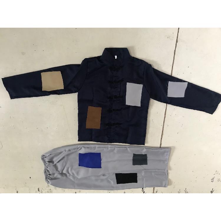 正品叫装花子古服装乞丐服演出男儿童女代要吃饭围兜服济公破烂修图片