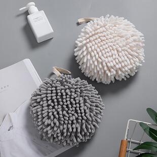 Creative Chenille Hand Towel, Hangable and Thickened, Absorb