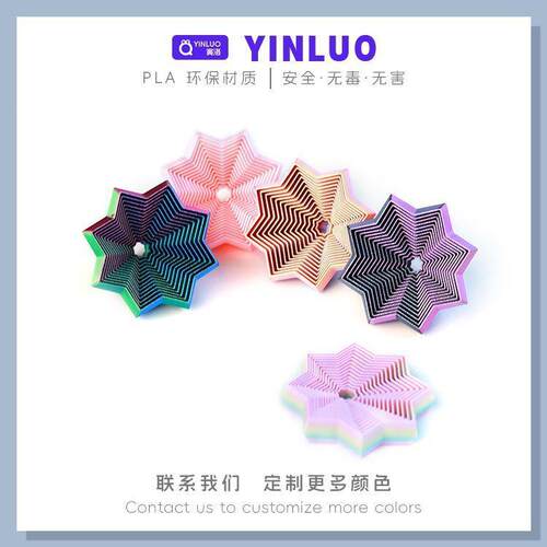 跨境八角花花萝卜打印3D模型摆件