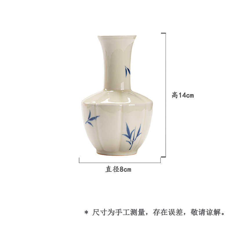 花瓶花艺己摆件子茶室墨瓶茶道泥仿古家用插花配件手绘陶瓷小瓶,餐饮具,茶具礼盒,淘宝优惠券,粉丝福利购,淘宝优惠卷