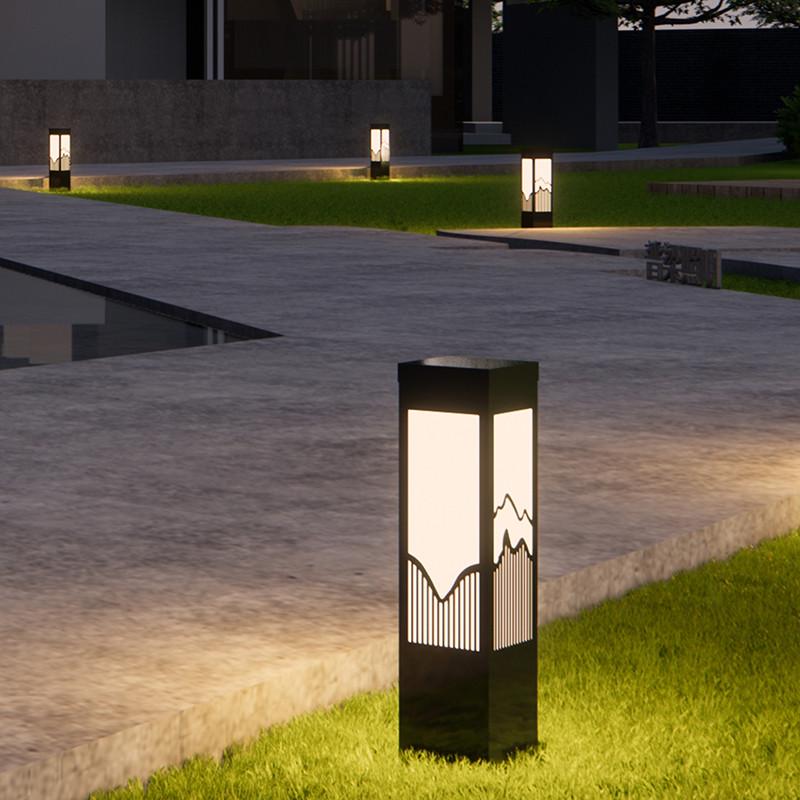 新中式草坪灯太阳能户外防水草地灯花园别墅室外地插景观庭院灯