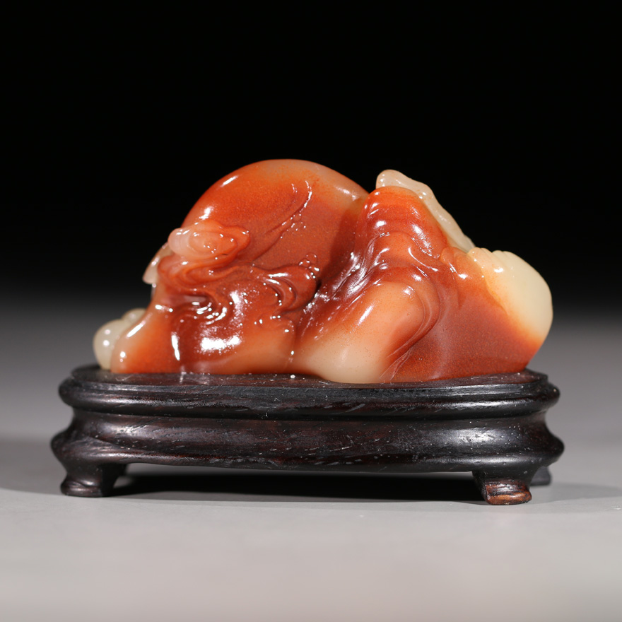 【限时特惠】寿山石结晶芙蓉石旭日东升摆件寓意礼品收藏p9434