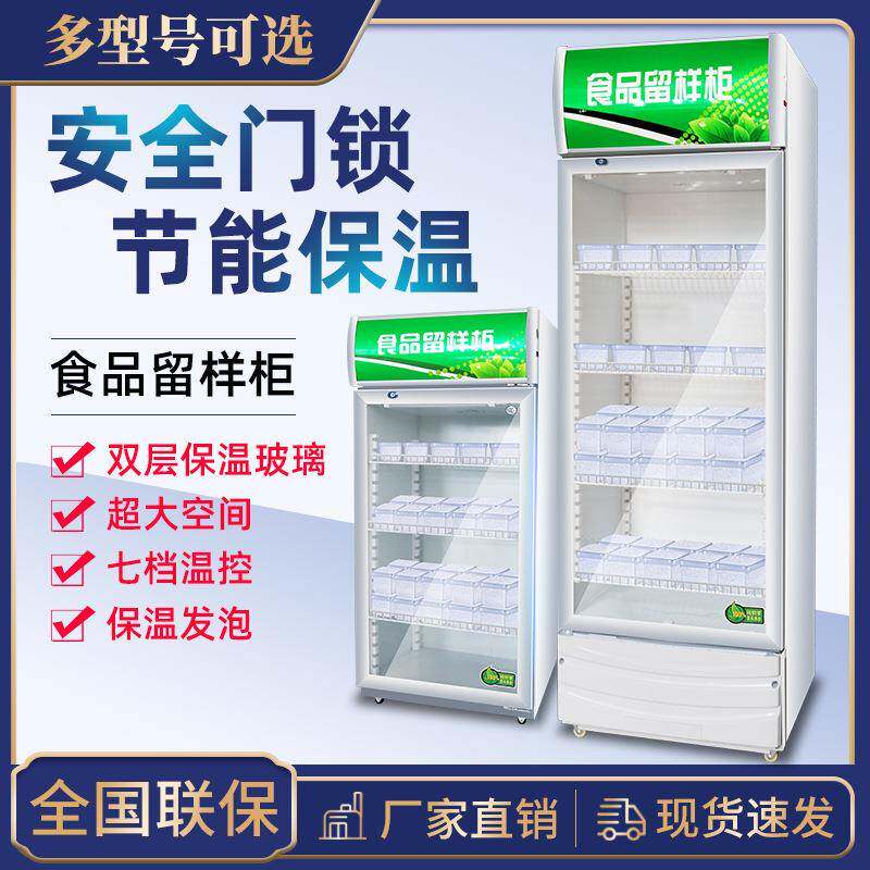 食品留样柜冷藏保鲜幼儿园带锁餐厅食堂用小型冰箱商用展示留样柜