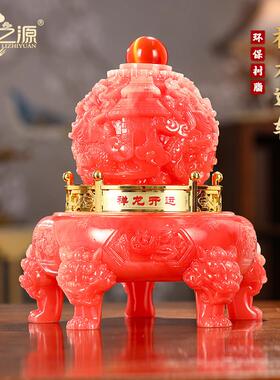 礼之源时来运转祥龙招财摆件工艺品办公室家居酒柜装饰品乔迁摆设