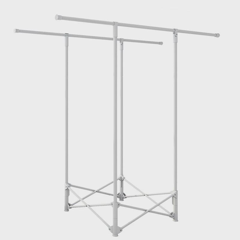 晾衣架室内家用落地折叠免安装单杆式卧室挂衣架小户型阳台晒衣服