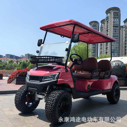 厂家直销4-6人座2025年新款00cc燃油高尔夫球车/四轮观光车