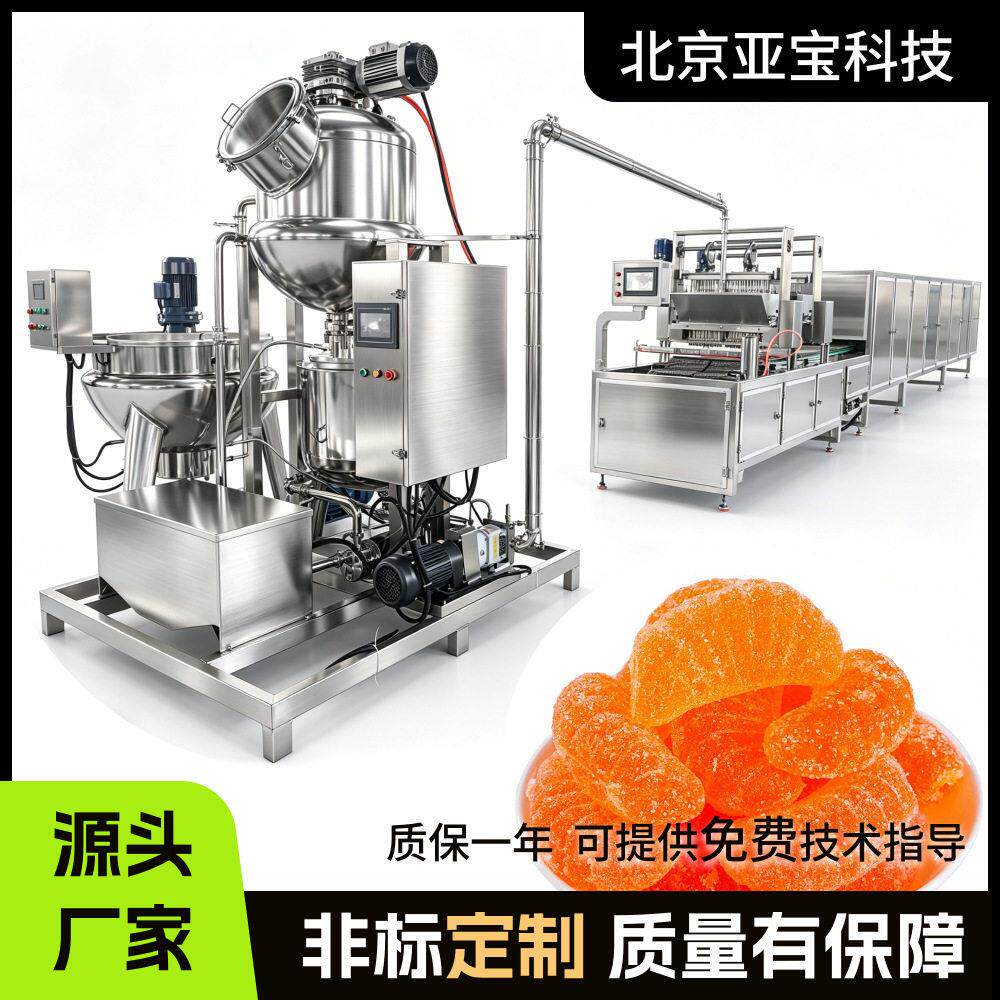 商用双排双色软糖浇注机设备大产量工厂直销