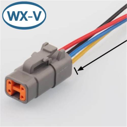 DTM06-插4S+WM-4S线束汽车线DKVSTM06-2S防水接件连接束器DT0M4-1