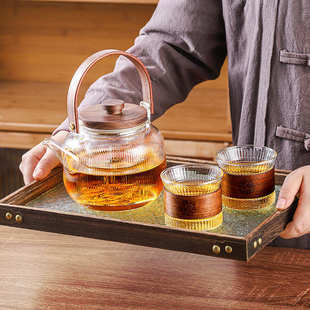 I9EK玻璃茶壶煮茶壶电陶炉煮茶器煮茶炉耐热泡茶壶茶具茶杯套装