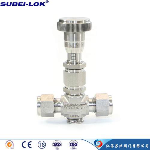 OD3/8”高压微调阀不锈钢钢卡套计量阀微流量计量阀卡套