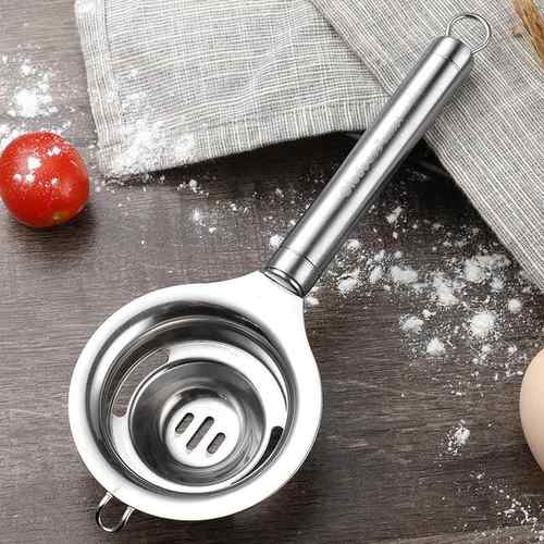 正品欧乐多蛋清蛋黄分离304不锈钢家用过滤蛋液蛋分白工具鸡器蛋