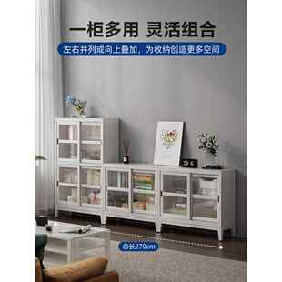 书推拉门家 防璃尘书柜置书物架实木35—W书柜架橱带玻门落地美式