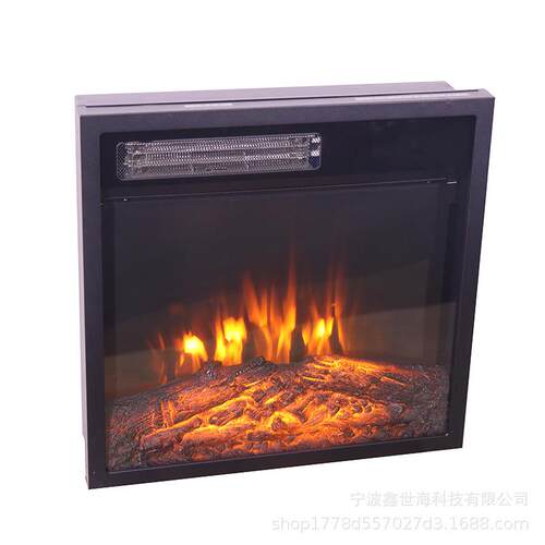 【热卖欧美】18寸嵌入加热取暖器仿真火焰装饰电壁炉芯fireplace