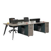 佛山厂家定制铁艺桌腿 金属五金桌腿配件批发 员工台办公桌腿支架