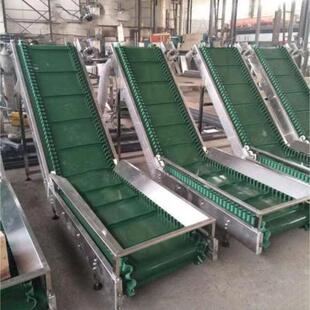 皮带提升送料机 粉类轻型输送带 生物颗粒移动爬坡皮带上料机