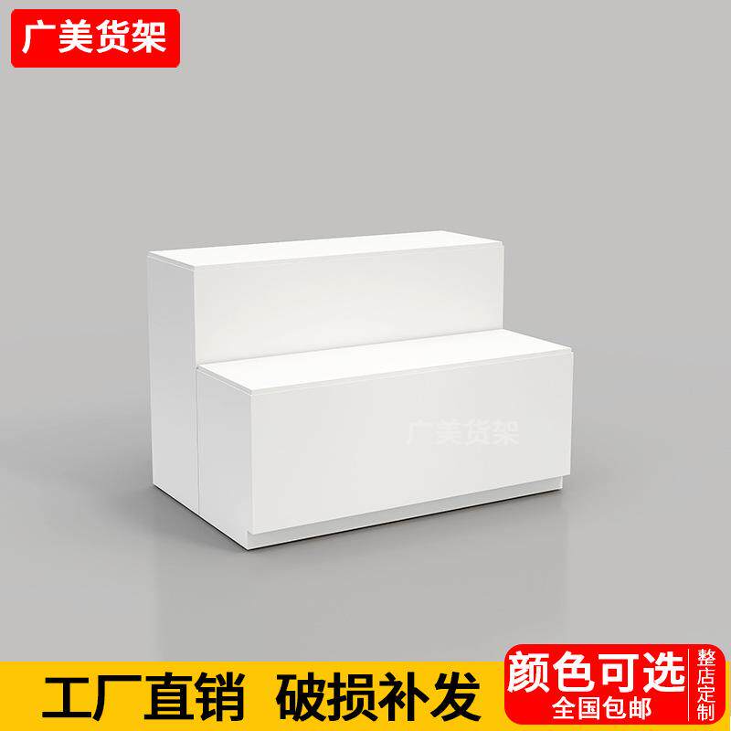 名创款货架精品店高低展示台三层流水台饰品店中岛货架三层陈列架