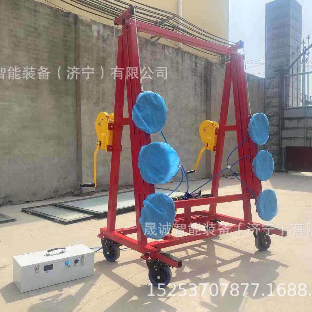 外贸出口电动玻璃吸盘车手动玻璃吸盘搬运车幕墙玻璃搬运车