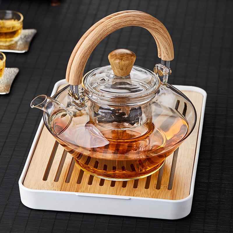 玻璃提梁壶煮茶壶耐高温烧水壶大容量泡ADQ养茶壶生炉茶具电茶陶