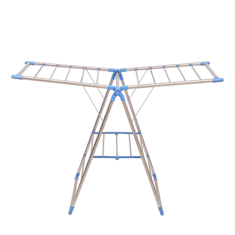 收纳翼型落地晾晒挂衣夹折叠不锈钢鞋晾衣架被托新款 架2022